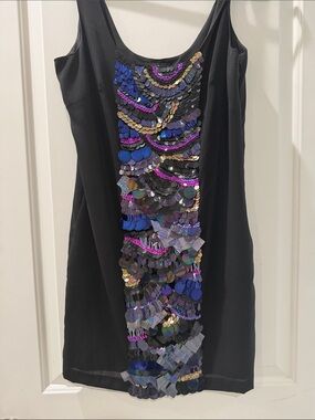 bebe Black Scoop Neck Sleeveless Dress